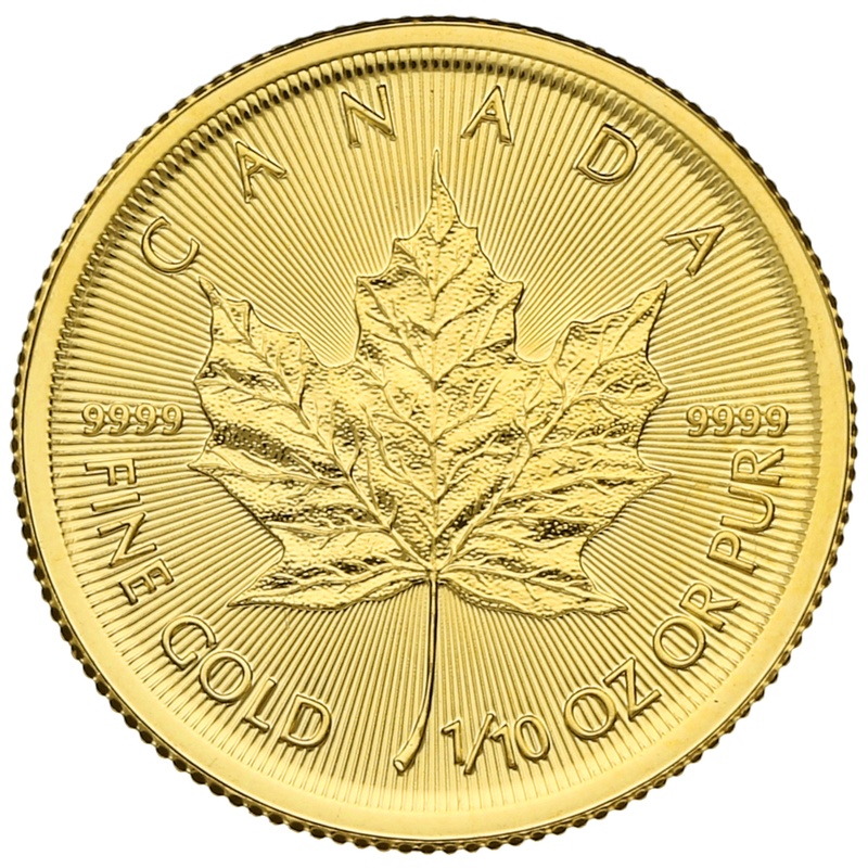 2020 1/10oz Canadian Maple Leaf Gold Coin