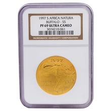 1997 1oz Natura Proof Gold Coin Buffalo NGC PF69