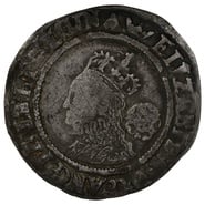 1569 Silver Sixpence Coin Queen Elizabeth I Hammered Coronet