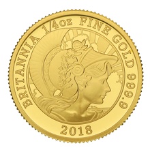 2018 Proof 1/4oz Gold Britannia Coin Boxed
