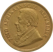 1896 1/2 Pond Gold Coin South Africa
