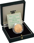 1989 Proof £2 Gold Coin Double Sovereign Gold Coin 500th Anniversary Boxed