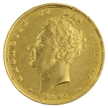 1826 Gold Sovereign Coin George IV