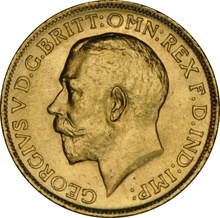 1913 Gold Sovereign Coin George V Sydney