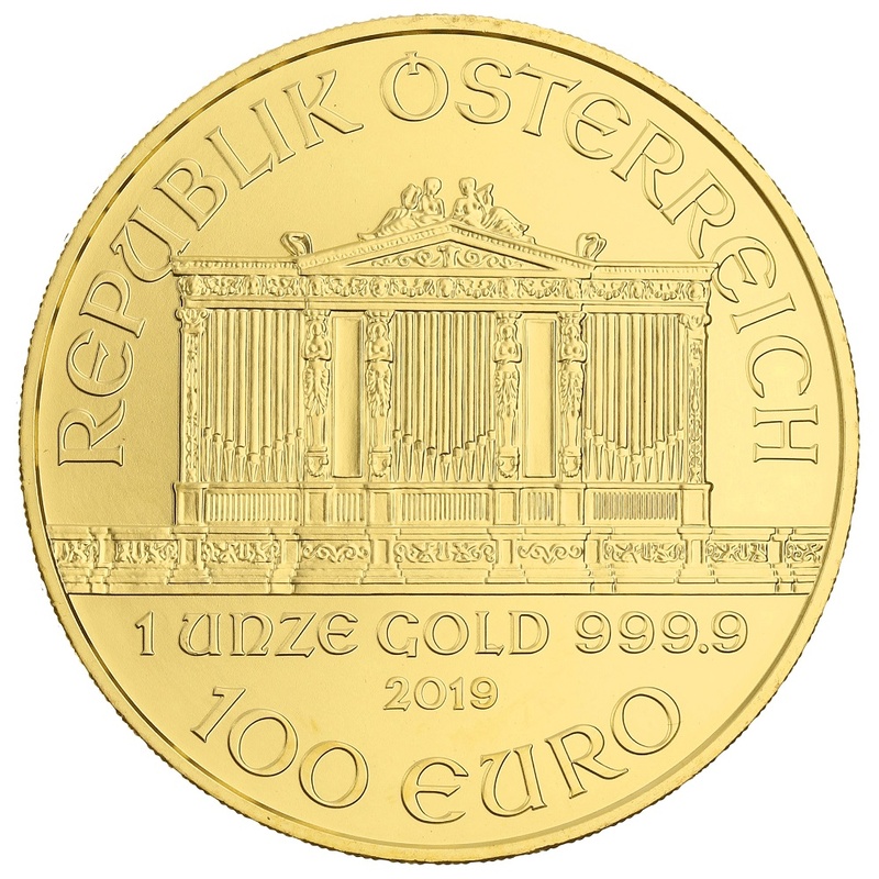 2019 Austrian Gold Philharmonic Coin 1oz