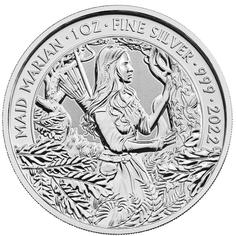 2022 Maid Marian Silver Coin Myths & Legends 1oz