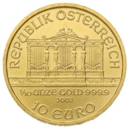 2003 Tenth Ounce Gold Austrian Philharmonic