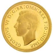 1937 Proof Gold Sovereign Coin George VI