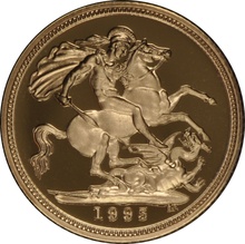 1995 Proof Gold Half Sovereign Boxed
