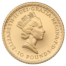 1987 Proof 1/10oz Gold Britannia Coin Boxed