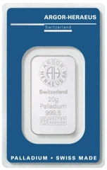 20g Palladium Bar Argor-Heraeus