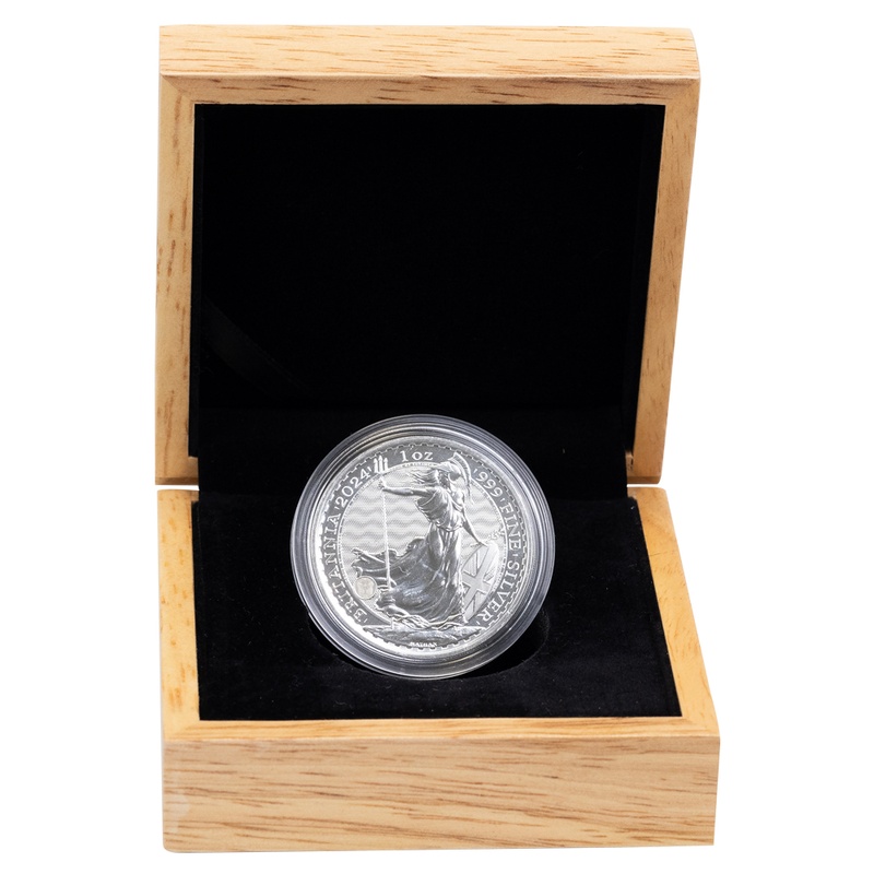 2024 1oz Silver King Charles III Britannia Coin Gift Boxed