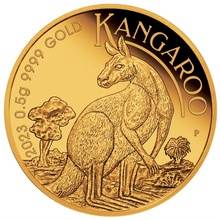 2023 0.5g Australian Mini Roo Proof Gold Coin