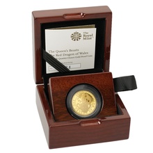 2018 Proof 1/4oz Red Dragon of Wales Gold Coin Queen's Beasts Boxed