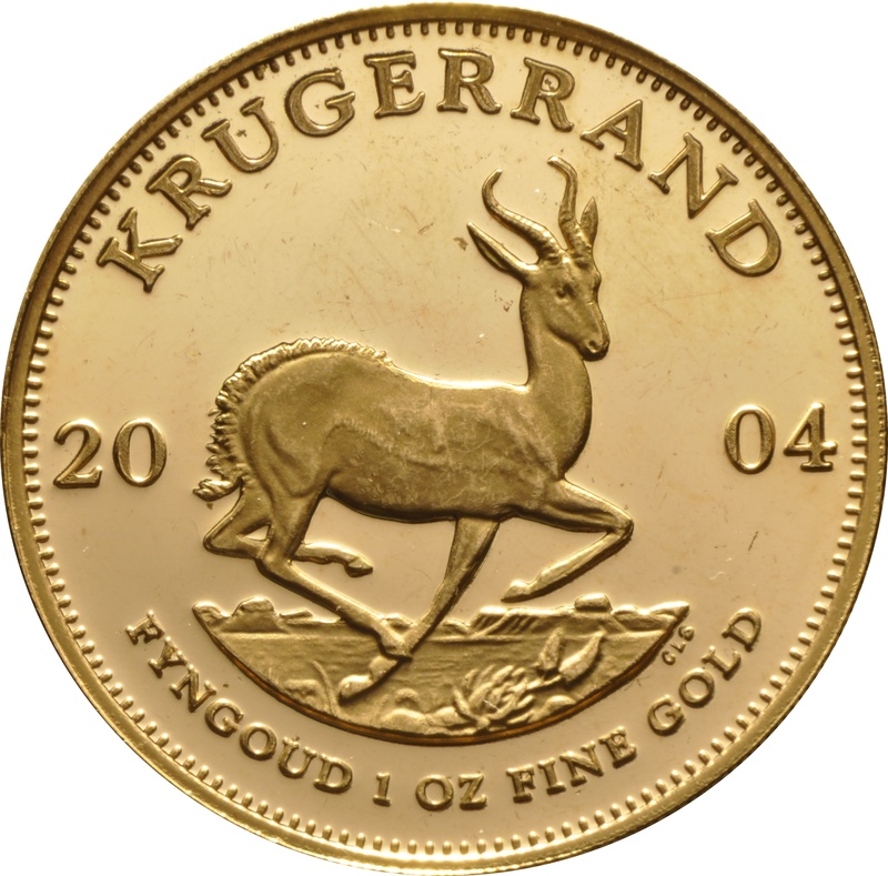 2004 Proof Signed Krugerrand Gold Coin 1oz