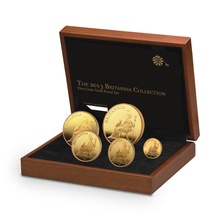 2013 Proof Britannia Gold 5-Coin Set Boxed