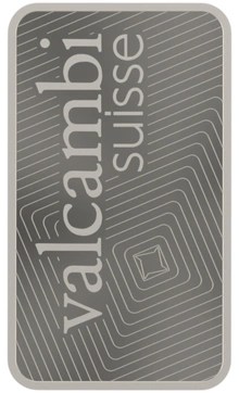 1oz Platinum Bar Valcambi