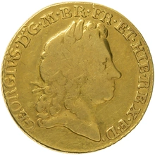 1715 Gold Guinea Coin George I Fine