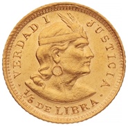 Peruvian 1/5 Libra Gold Coin