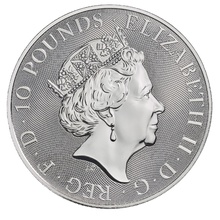2020 10oz Falcon of the Plantagenets Silver Coin Queen's Beasts