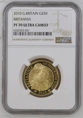2010 Proof 1/2oz Gold Britannia Coin NGC PF70