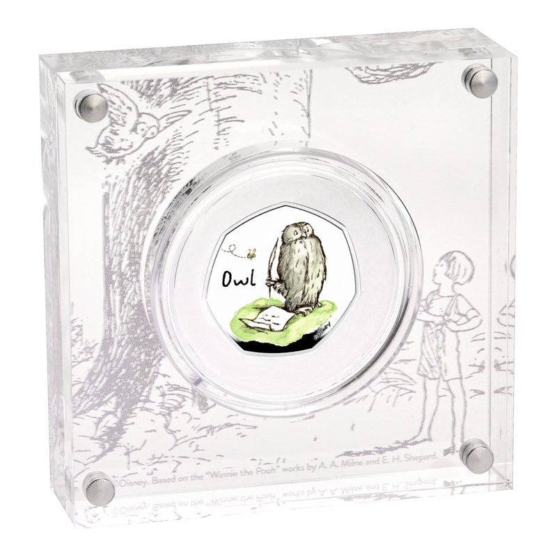 2021 Proof 50p Silver Coin Owl Boxed