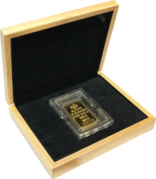 Large Oak Gold or Silver Bar Gift Box for PAMP 5oz / 250g / 10oz