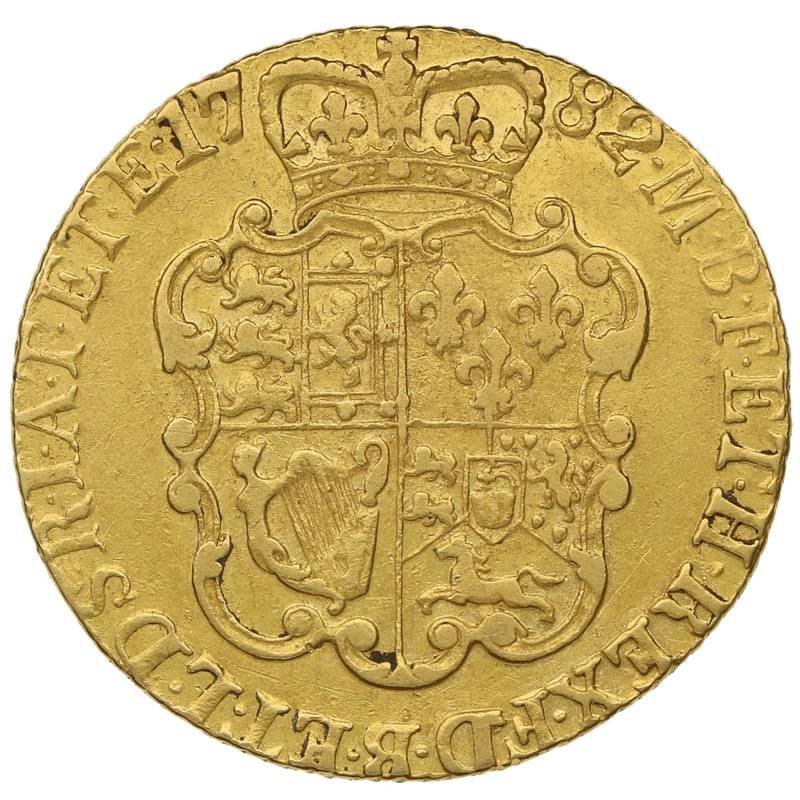 1782 George III Guinea Gold Coin