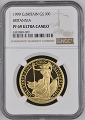 1999 Proof Gold Britannia Coin 1oz NGC PF69