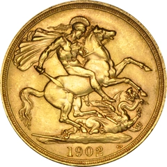 1902 £2 Coin Gold Double Sovereign Edward VII NGC MS63