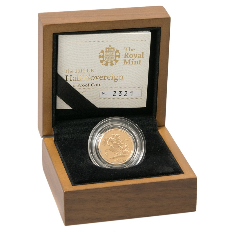 2011 Proof Gold Half Sovereign Boxed