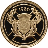 1986 £2 Two Pound Proof Gold Coin (Double Sovereign)