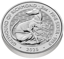 2025 Greyhound of Richmond - Tudor Beasts 2oz Silver Coin