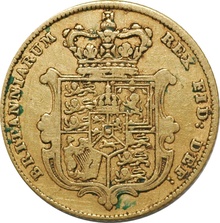 1828 Gold Half Sovereign George IV