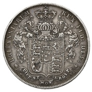 1829 George IV Silver Half Crown