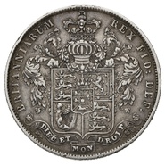 1829 Silver Half Crown Coin George IV