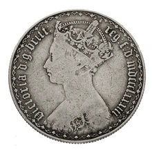 1883 Victoria Silver Gothic Florin