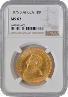 1976 Krugerrand Gold Coin 1oz NGC MS67
