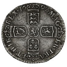 1697B Silver Sixpence Coin William III Bristol Mint