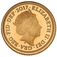 2017 Proof Gold Quarter Sovereign