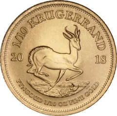 2018 1/10oz Krugerrand Gold Coin