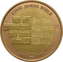 2011 Proof £2 Gold Coin King James Bible Boxed