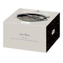 2024 1/4oz X-Wing Star Wars Proof Gold Coin Boxed