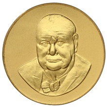1965 Winston Churchill Gold Medal TKS 1.5" Boxed