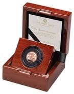2023 King Charles III Coronation Quarter Sovereign Gold Proof Coin Boxed