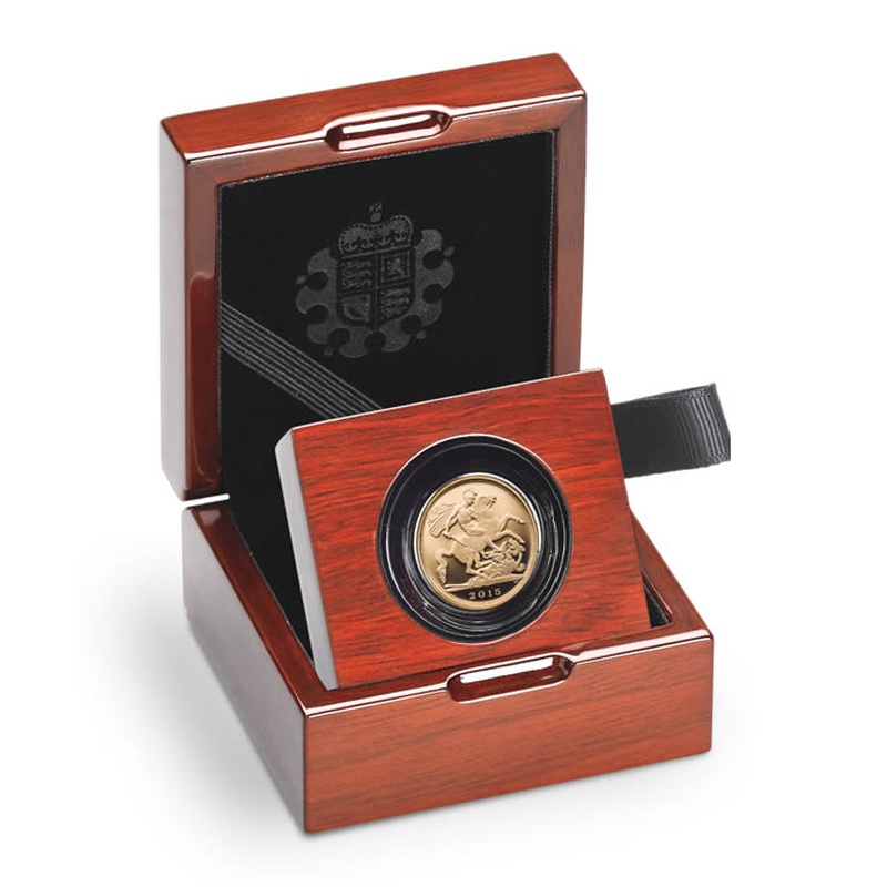 2015 Gold Proof Sovereign- 5th Portrait Boxed