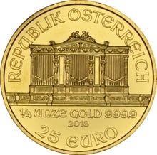 2018 1/4oz Austrian Gold Philharmonic Coin