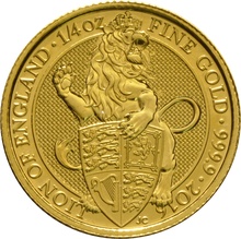 2016 1/4oz Lion of England Gold Coin Queen's Beasts