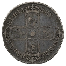 1687 Silver Half Crown Coin James II TERTIO