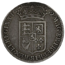 1689 Silver Half Crown Coin William & Mary